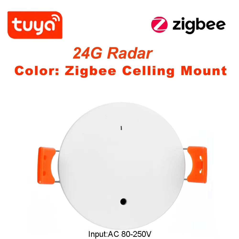 24G Zigbee Human Presence Detector Smart Human Body PIR Sensor Radar Detectormotion Sensors Support Home Assistant