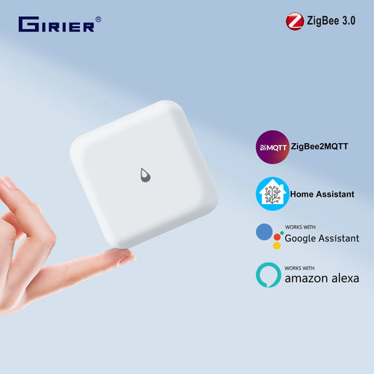 Smart Zigbee 3.0 Water Leak Detector Wireless Water Leakage Sensor for Home Overflow Monitoring Work with Home Assistant