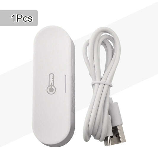 1Pc Temperature Humidity Sensor For-Zigbee for Home Kit for Tuya USB 5V/1A Home Improvement Replacement Sensor Tools