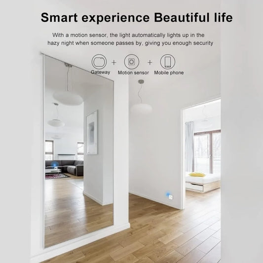 Ewlink Zigbee Motion Sensor Wireless Motion Detector Get Alerts or Trigger Lights to Turn on Zigbee Bridge Hub Required