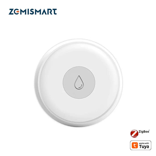 Zigbee Water Leak Detector Smart Home Overflow Security Alarm Flood Leakage Sensor Work with Homekit via ZMHK-01