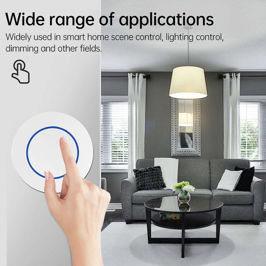 Tuya Zigbee Wireless Switch Button Scene Remote Control on off Automation Scenario Controller Smart Life Random Stick