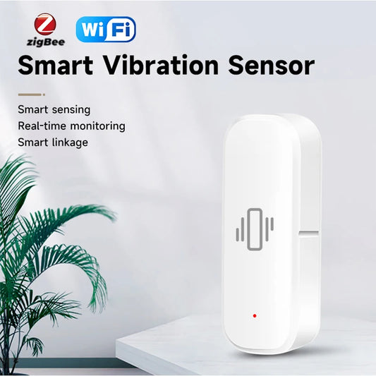 Enhance Your Home Security with the Tuya Smart Home Zigbee/Wifi Vibration Sensor - Real-time Monitoring & Remote Control