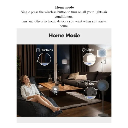 Btlife-Tuya Zigbee Smart Button Switch,Mobile Setting Wireless Remote Controller Multi-Function Scene Switching Linkage