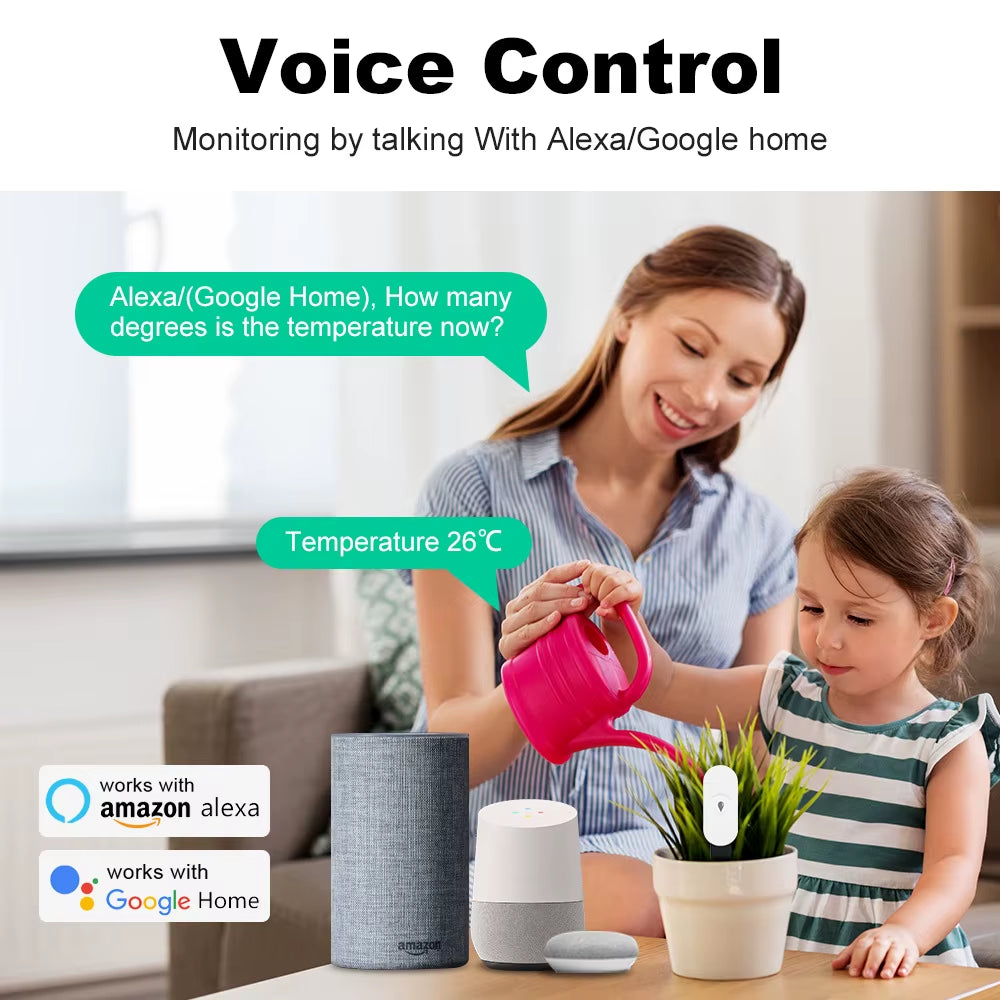 Zigbee 3.0 Intelligent Soil Moisture Detector Soil Temperature and Humidity Sensor Voice Compatible with 2MQTT High Sensitivity