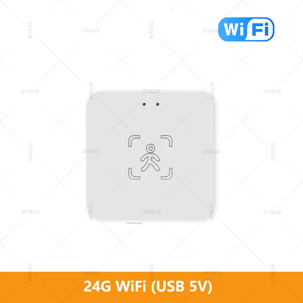 Wifi /Zigbee Human Presence Detector Smart Human Body PIR Sensor Mmwave Radar Microwave Motion Sensor with Luminance Detection