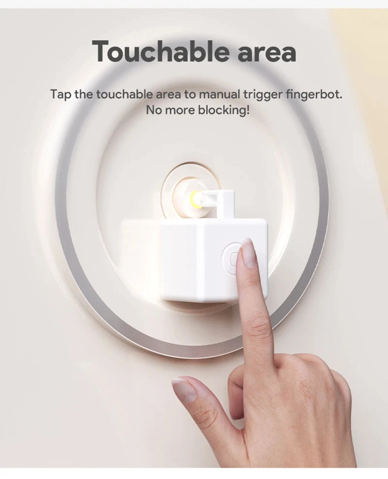 Type-C Rechargeable Tuya Zigbee Smart Touch Fingerbot plus 5V Robot Button Pusher Arm Switch Support Alexa Google Home Alice