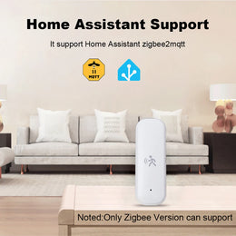 Zigbee Smart Pir Motion Sensor Detector with Temperature and Humidity Sensor Security Burglar Works with Home Assistant