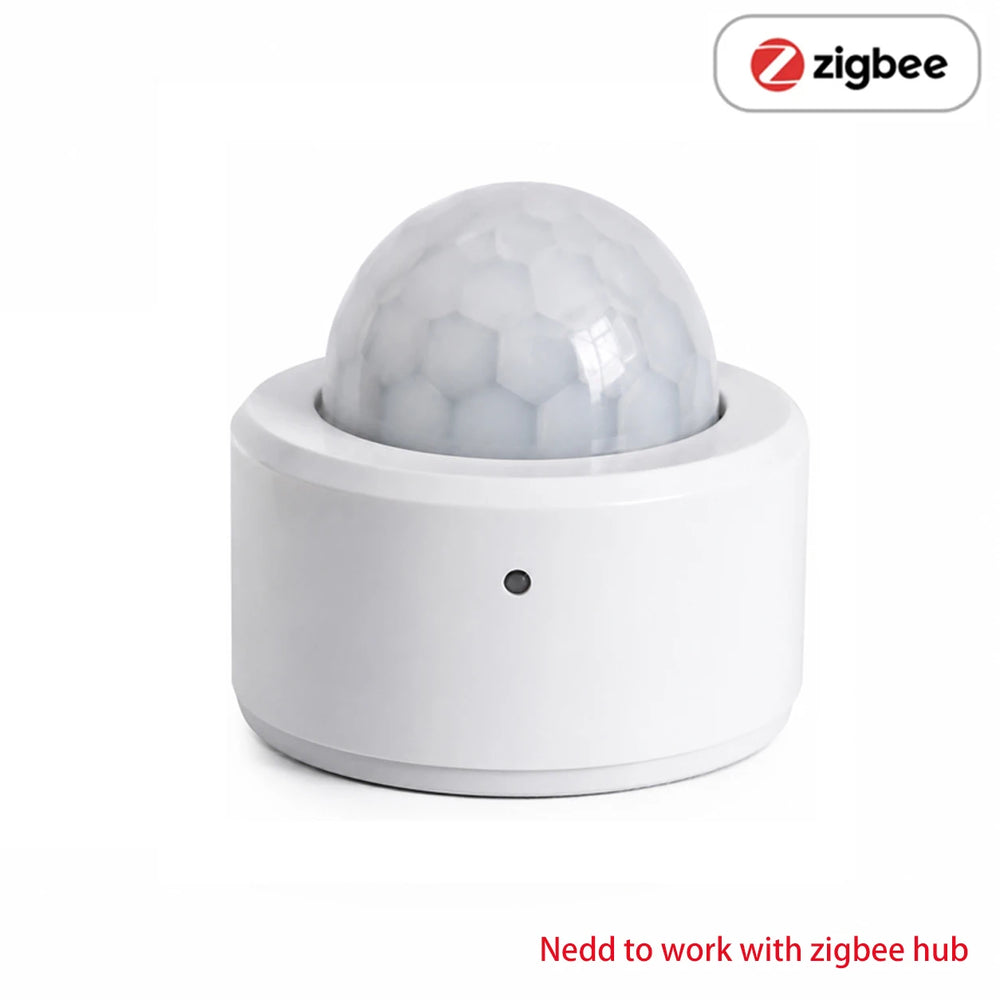 Tuya Zigbee 3.0 PIR Motion Sensor Smart Human Body Sensor Smart Bulb Linkage Work with Home Assistant Zigbee2Mqtt Ewelink