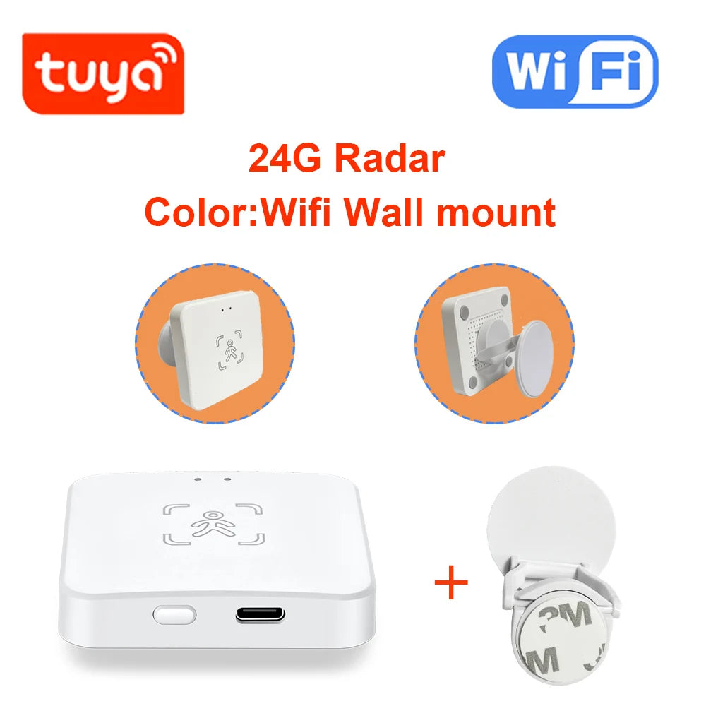 24G Zigbee Human Presence Detector Smart Human Body PIR Sensor Radar Detectormotion Sensors Support Home Assistant