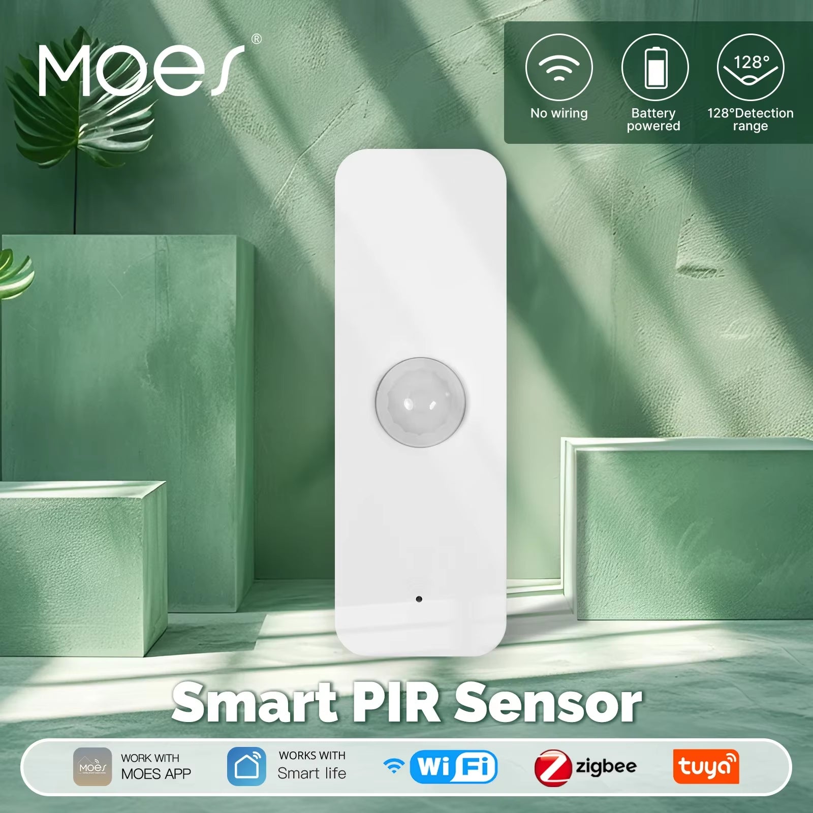 ​​ Tuya Smart Motion Sensor - Wifi/Zigbee PIR Human Body Detection, Home Security & Automation, Battery Powered