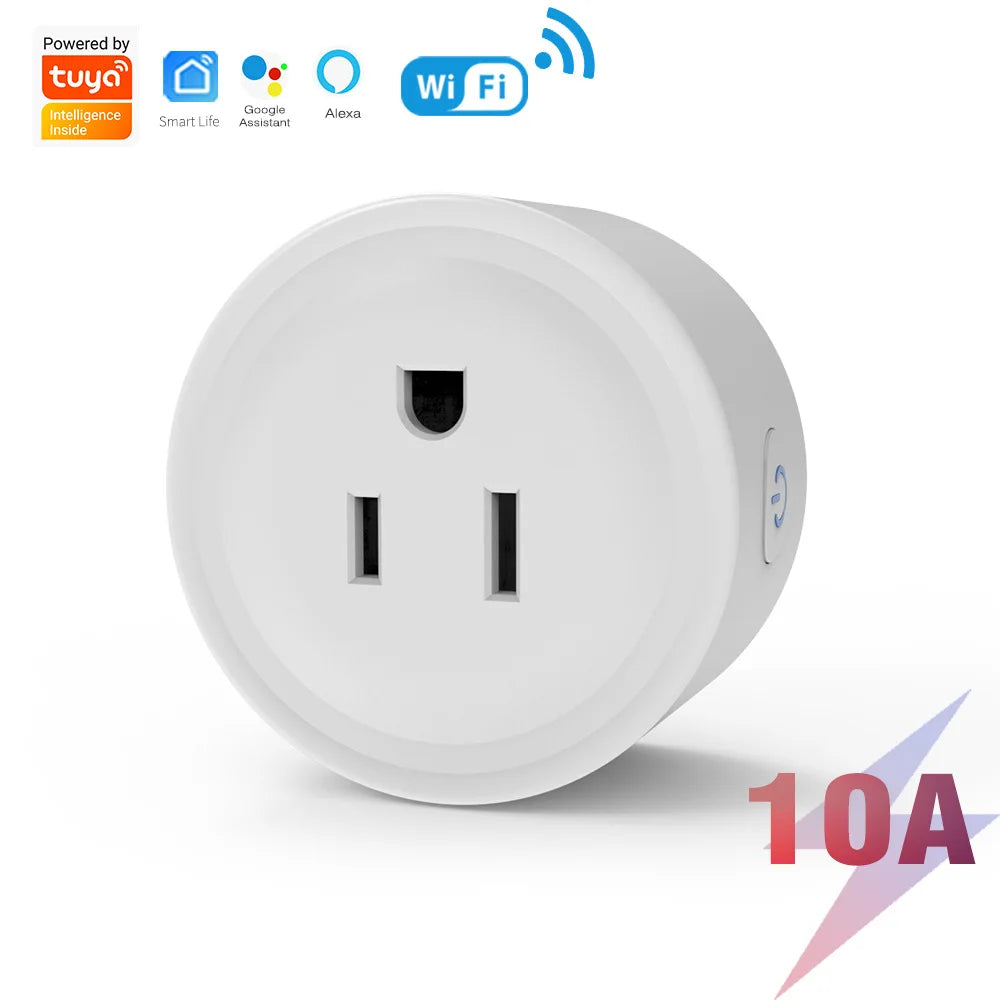 Tuya 16A Smart Plug Zigbee Wifi Socket US Canada Mexico Peru Japan Power Monitoring Timing Function Works with Alexa Google Home