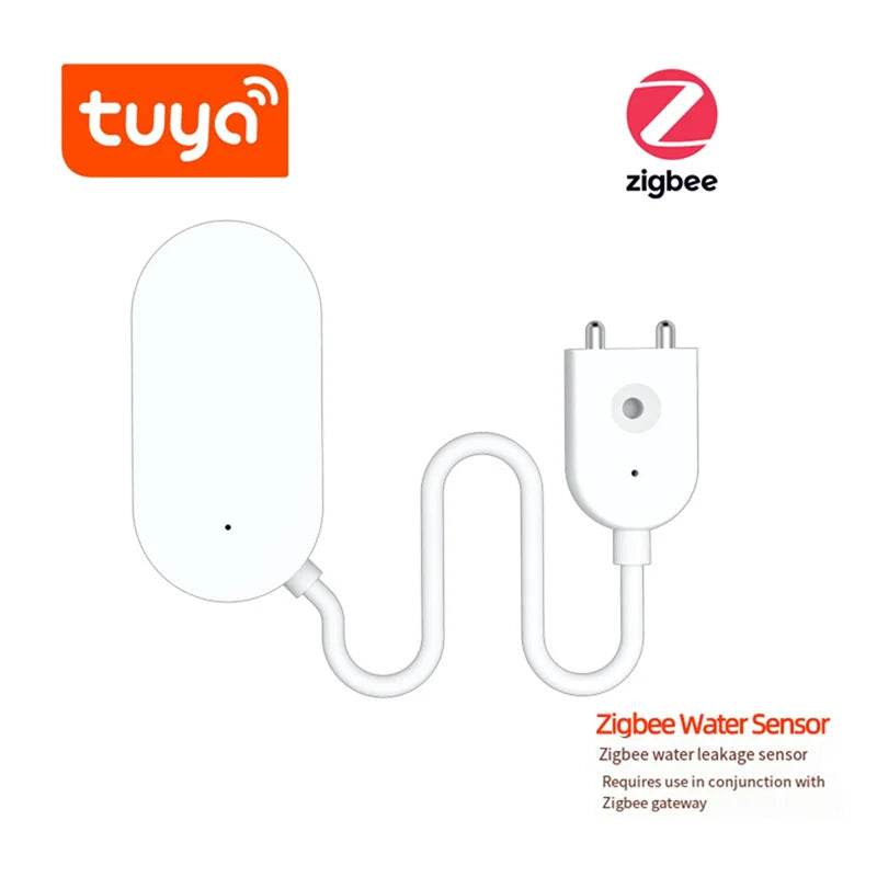 B29C-Tuya Zigbee Leak Sensor Water Leakage Detector Leakage Sensor Water Sensor Prevent Water Leakage for Smart Home