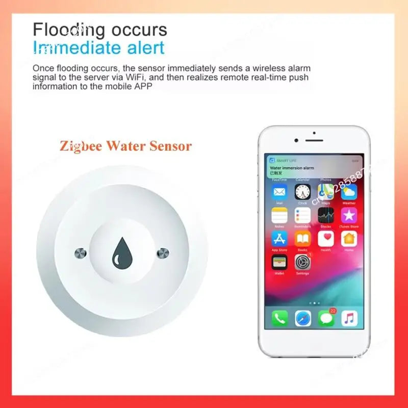 ABNR Flood Leak Detector App Remote Monitoring Zigbee Water Leak Detector Withzigbee Gateway