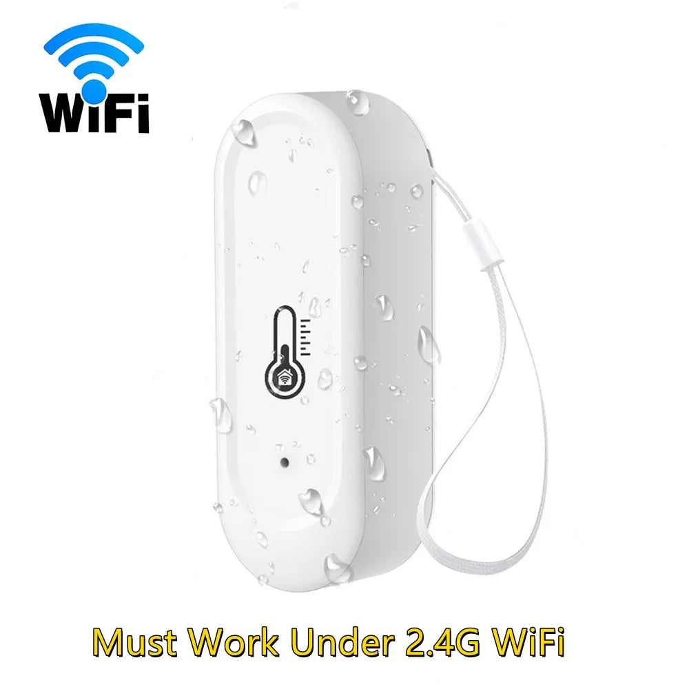 Real-Time Outdoor Temperature Humidity Monitor - IP65 Waterproof, Wifi/Zigbee Enabled for Smart Environments