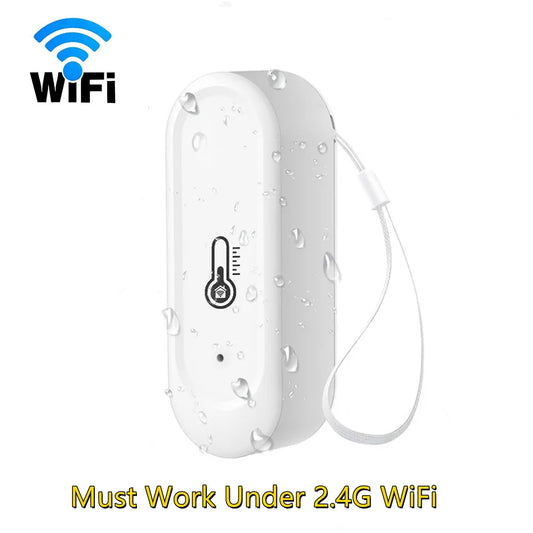 Real-Time Outdoor Temperature Humidity Monitor - IP65 Waterproof, Wifi/Zigbee Enabled for Smart Environments