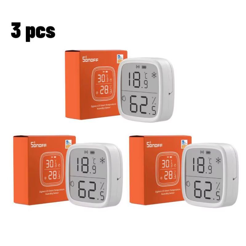 SNZB 02D Zigbee Temperature Humidity Sensor SNZB-02D with LCD Screen for Ewelink Zbbridge Pro Alexa Google Home Assistant