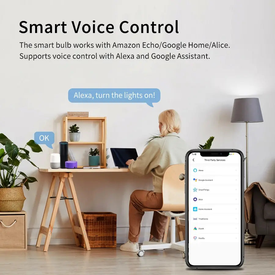 Cozylife Wifi Smart Bulb E27 Led Lights Bulbs RGB CW WW Smart Lamp Alexa Compatible with Google Home Alice Smart Home Decoration