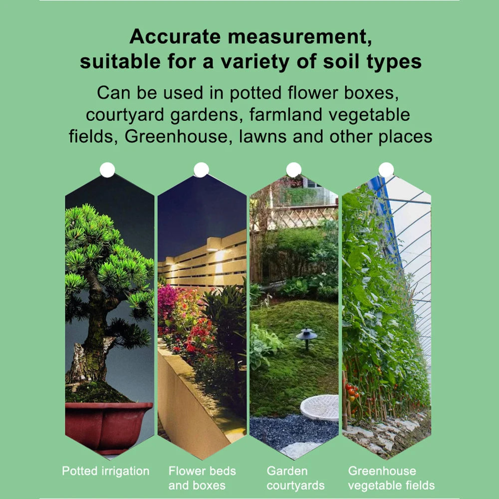 Smart Zigbee Soil Tester Humidity Sensor Tuya APP Real-Time Monitoring Plant Monitor Detector Garden Thermo Hygrometer