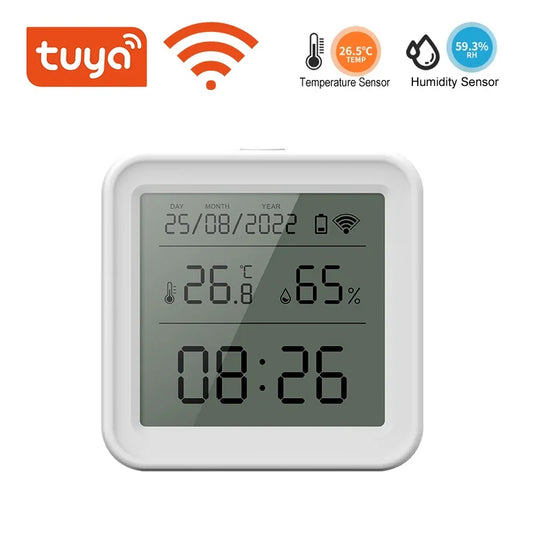 Tuya Zigbee/Wifi Temperature Humidity Sensor Hygrometer Thermometer Smart Home Smart Life App Support Alexa Google Assistant