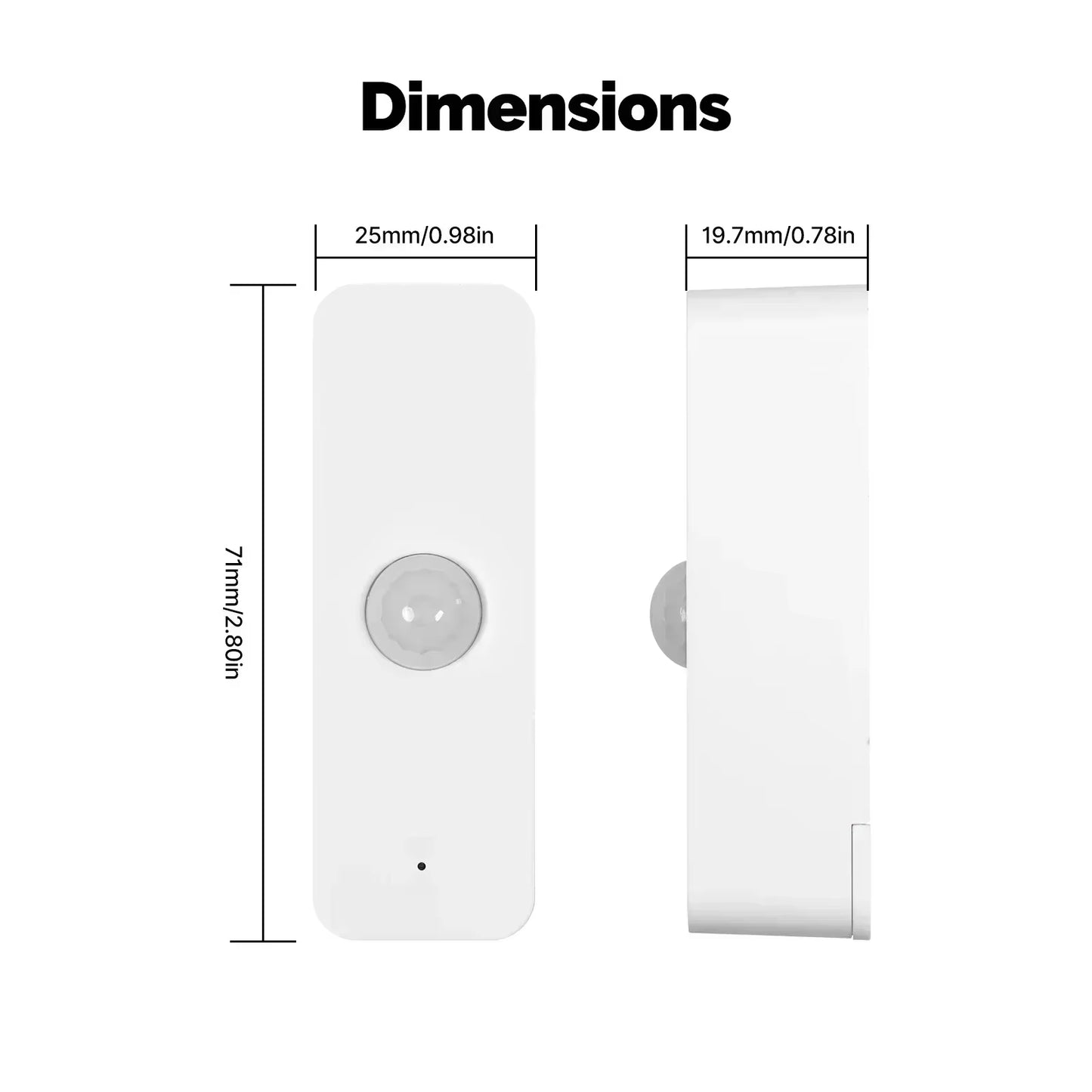 ​​ Tuya Smart Motion Sensor - Wifi/Zigbee PIR Human Body Detection, Home Security & Automation, Battery Powered