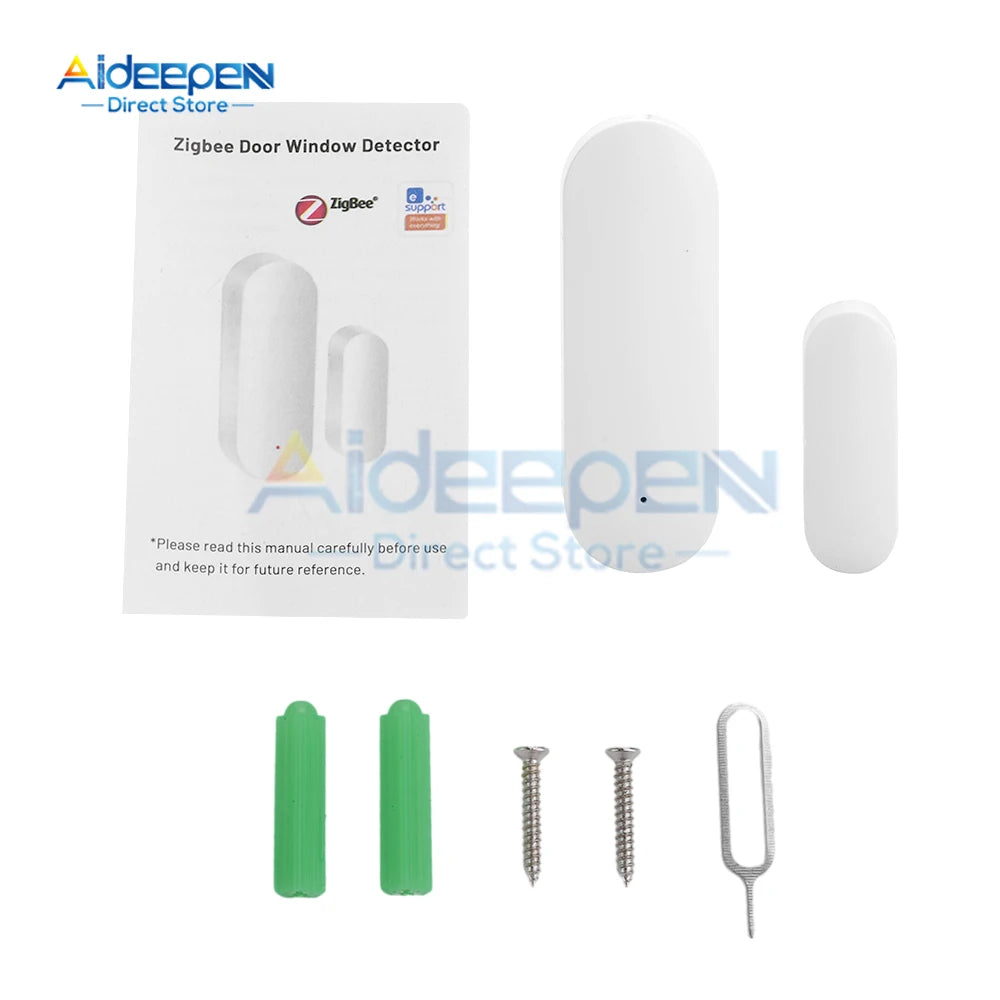 Tuya/Ewelink Smart Home Wifi Door Sensor Alarm Window Door Open/Closed Detectors Security Protection Smart Life Voice for Alexa