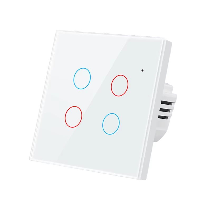 1 2 3 4 Gang Tuya Zigbee Smart Light 2-Way Control Touch Wall Switch With/No Neutral Wire Smart Life via Alexa Google Home Alice