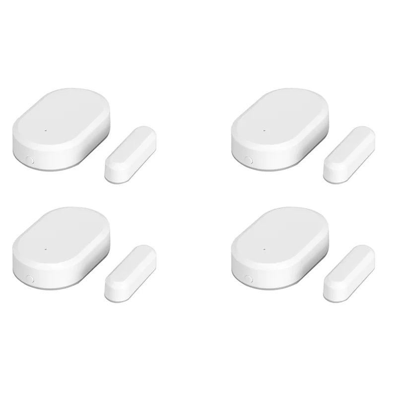ABAN Tuya Zigbee 3.0 Smart Contact Detectors Security Gate Door Window Sensor Transducer Smart Life Home(4Pcs)