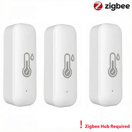 Tuya Zigbee Smart Wireless Temperature and Humidity Sensor Hygrometer Thermometer Detector Work with Alexa Home Assistant Z2Mqtt