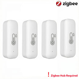 Tuya Zigbee Smart Wireless Temperature and Humidity Sensor Hygrometer Thermometer Detector Work with Alexa Home Assistant Z2Mqtt