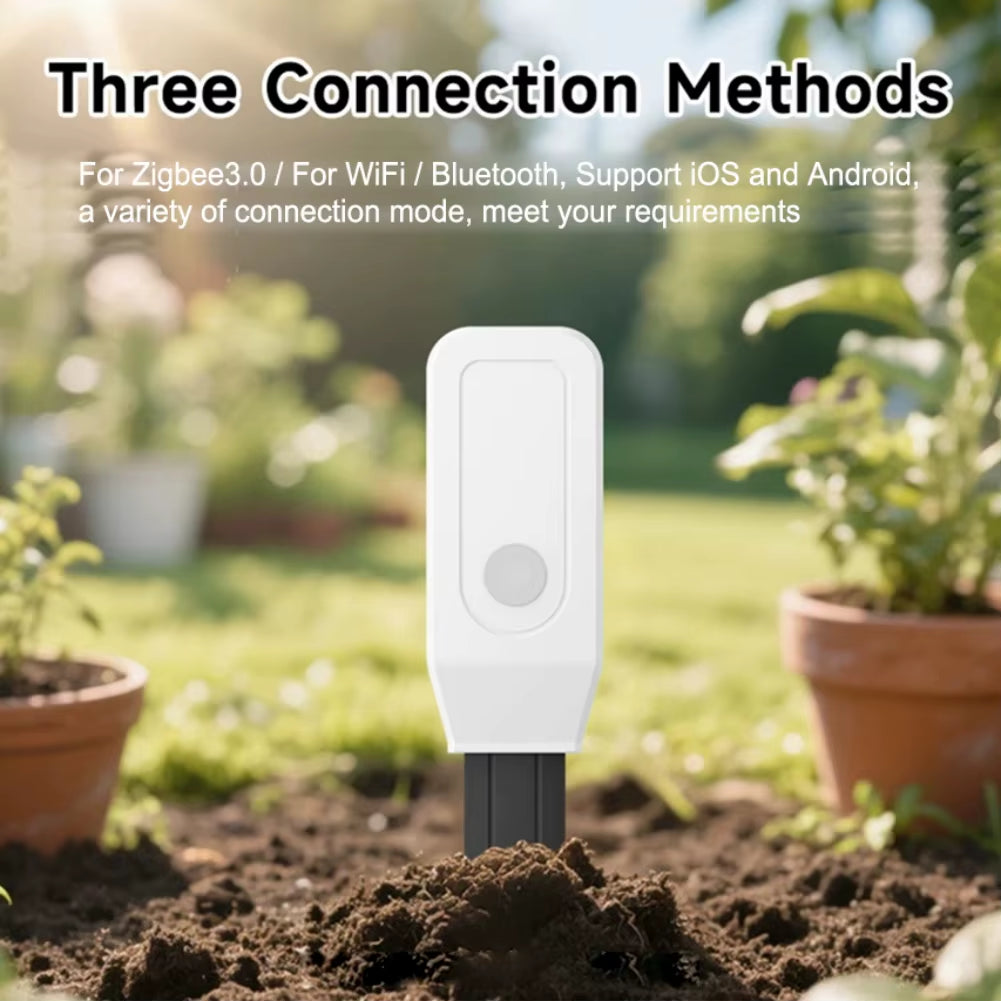 Soil Temperature and Humidity Meter Sensor with for Zigbee for Tuya for Garden Plants and Vegetable Patch Care