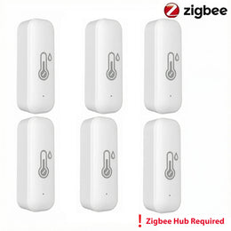 Tuya Zigbee Smart Wireless Temperature and Humidity Sensor Hygrometer Thermometer Detector Work with Alexa Home Assistant Z2Mqtt