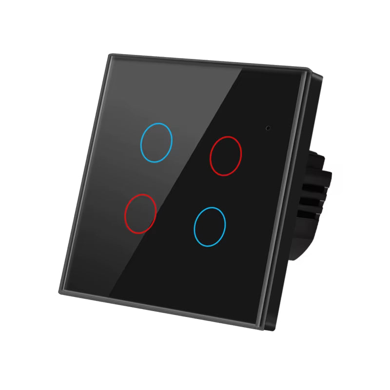 1 2 3 4 Gang Tuya Zigbee Smart Light 2-Way Control Touch Wall Switch With/No Neutral Wire Smart Life via Alexa Google Home Alice