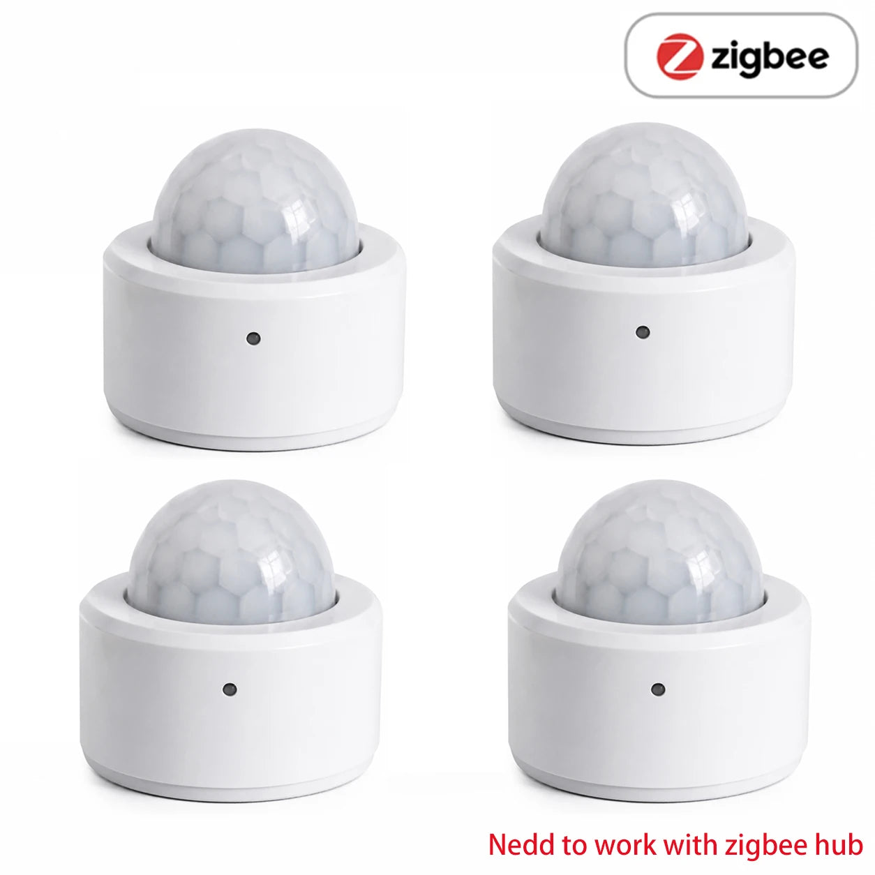 Tuya Zigbee 3.0 PIR Motion Sensor Smart Human Body Sensor Smart Bulb Linkage Work with Home Assistant Zigbee2Mqtt Ewelink