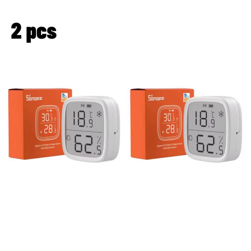 SNZB 02D Zigbee Temperature Humidity Sensor SNZB-02D with LCD Screen for Ewelink Zbbridge Pro Alexa Google Home Assistant