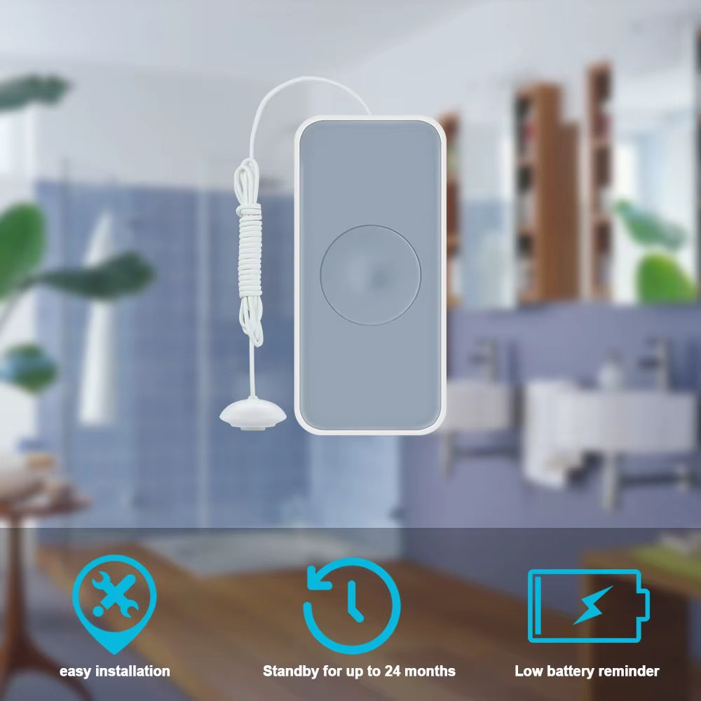 HEIMAN Zigbee Smart Water Leakage Sensor Water Overflow Detector for Zigbee Smart Home System,Kitchen,Bathroom,Water Tower,Pool