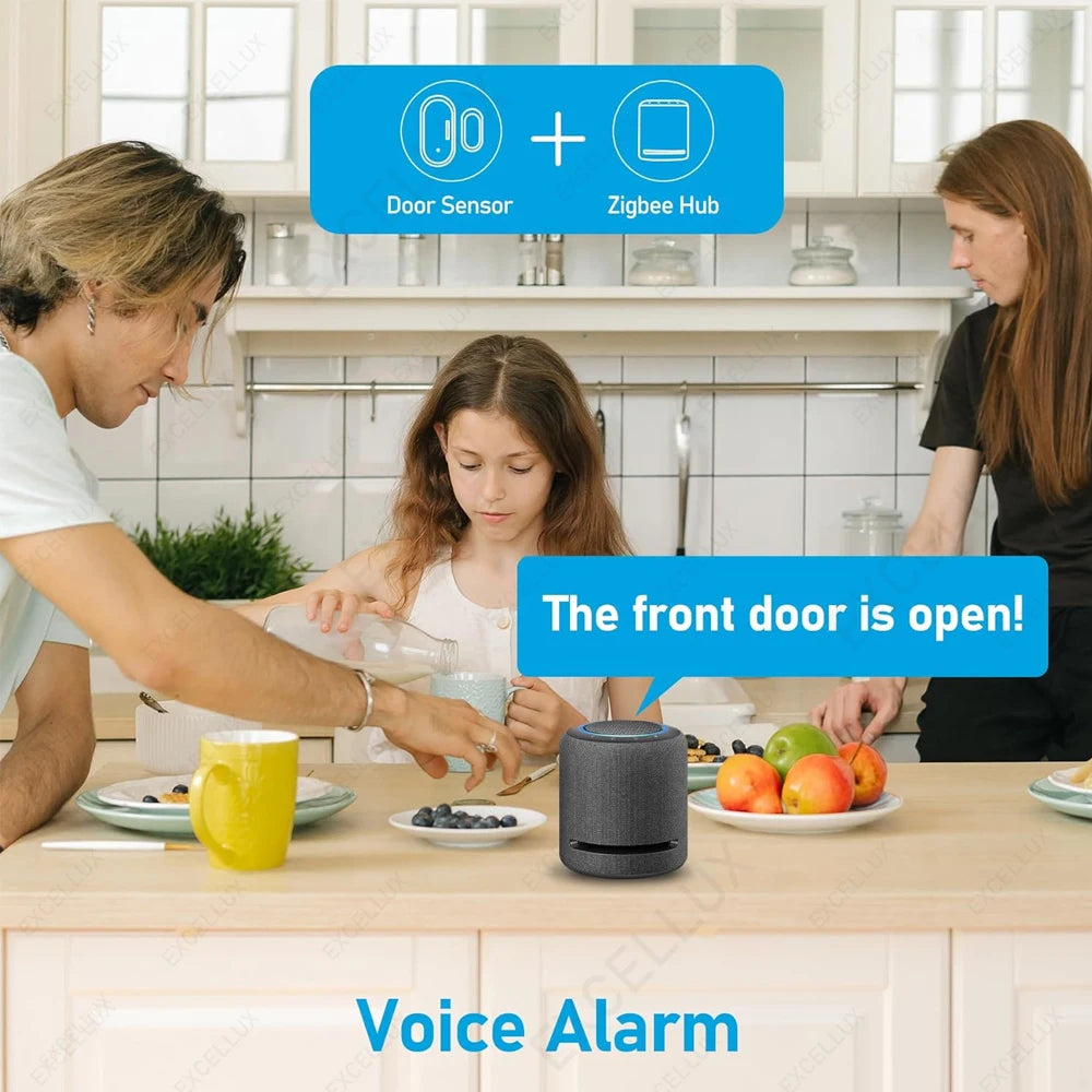Zigbee Smart Door Sensor Door Open Closed Detectors Smart Home Security Protection Ewelink Control via Alexa Google Home Z2MQTT
