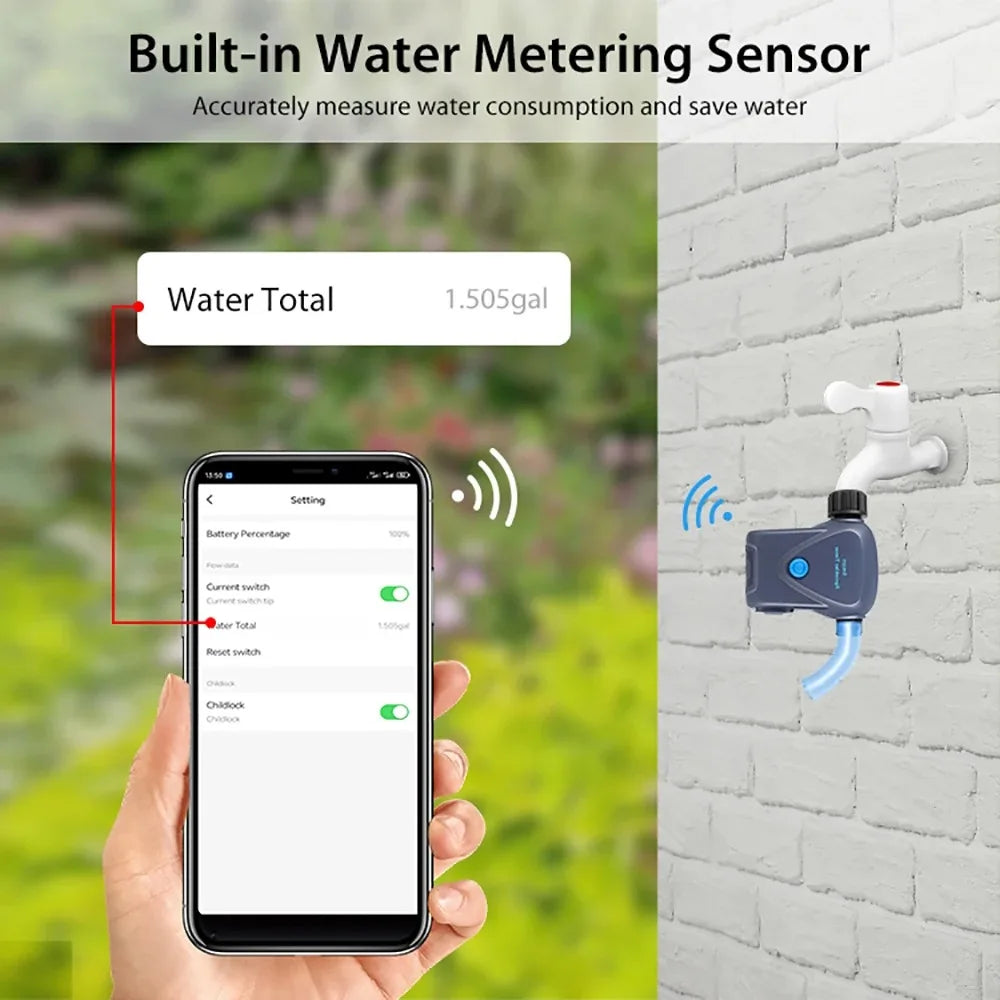 Tuya Wifi Zigbee Watering Faucet Irrigation Automatical Watering Timer Valve Controller Support Alexa Google Home Assistant ZHA