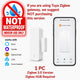 Tuya Zigbee 3.0 Door Window Sensor IP65 Waterproof & Non-Waterproof Options Magnetic Contact Alarm Alexa Yandex ZHA