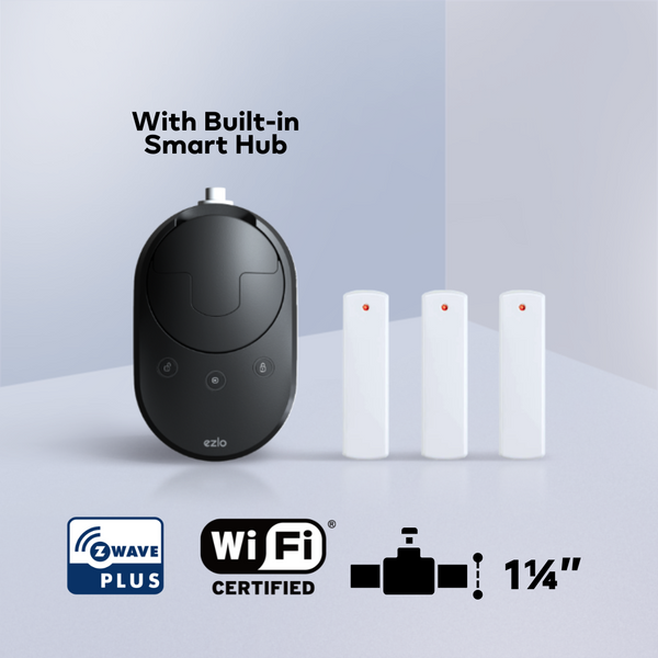 Ezlo WiFi + Z-Wave Leak Prevention Kit – 1¼