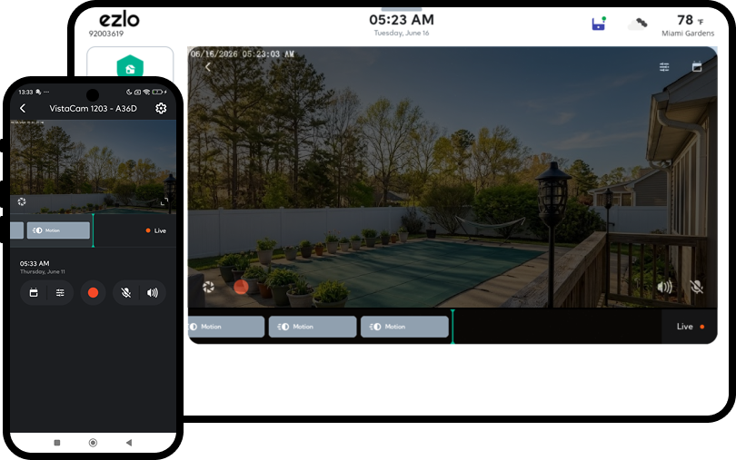 Security Camera History and Timeline with our Snapshot feature on Ezlo Protect