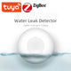 Zigbee Flood Sensor Smart Water Leak Detector Smart Life APP Linkage Alarm via Tuya Gateway Work with Alexa Google Assistant