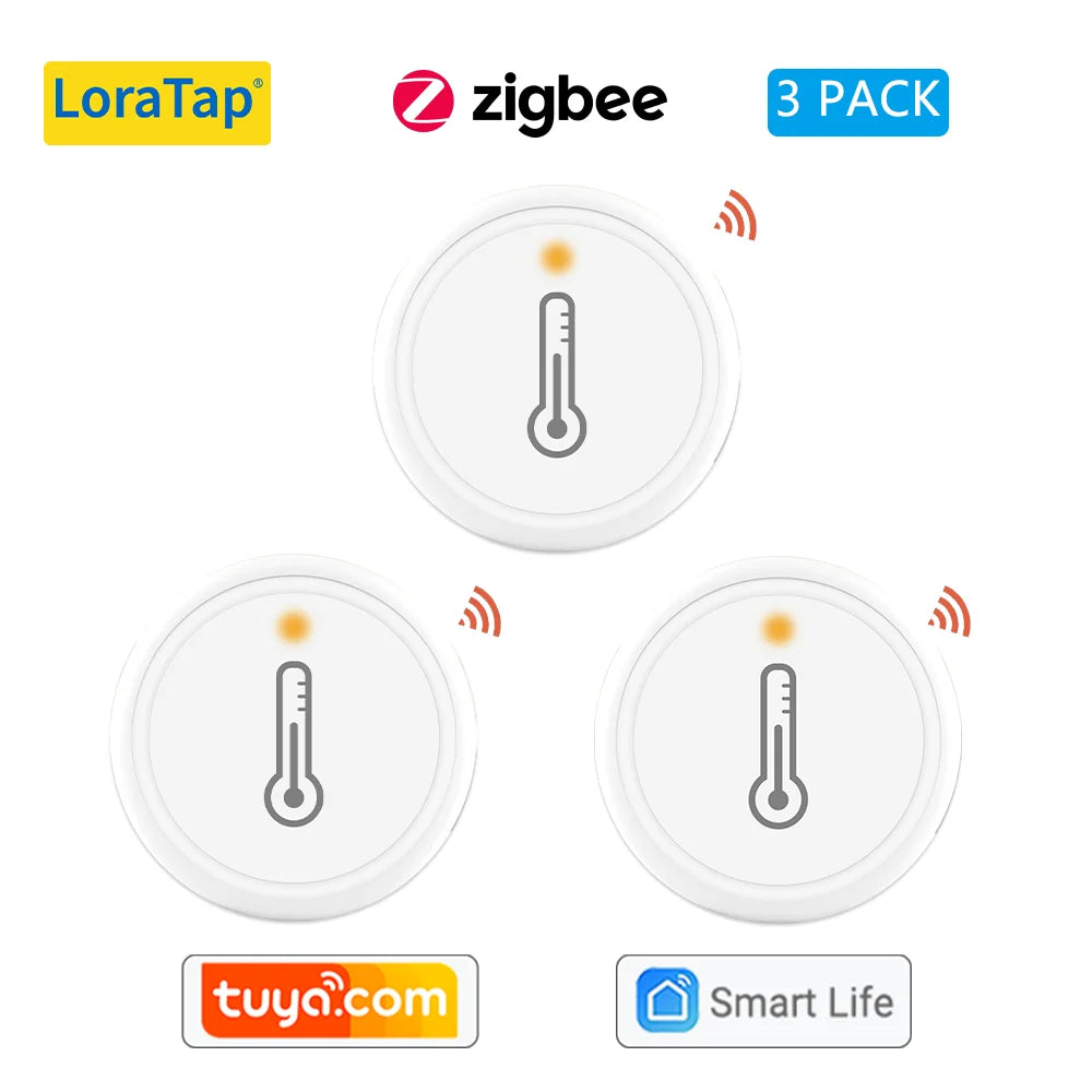 Tuya Zigbee 3.0 Wireless Temperature and Humidity Sensor Works with Home Assistant Smart Life DIY Google Alexa Echo Automation