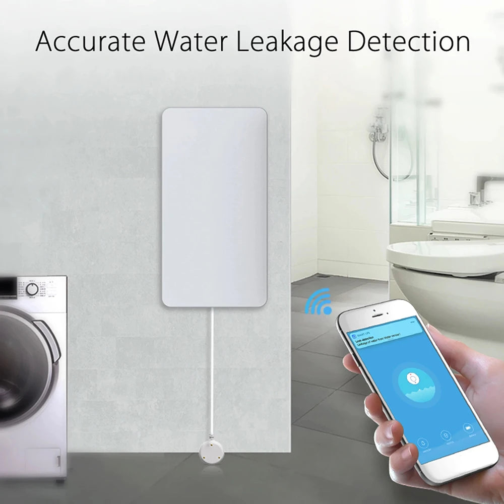 Zigbee Water Leak Sensor Detector Flood Alert Overflow Security Tuya Smart Alarm System Water Leakage Alarm Smart Life App