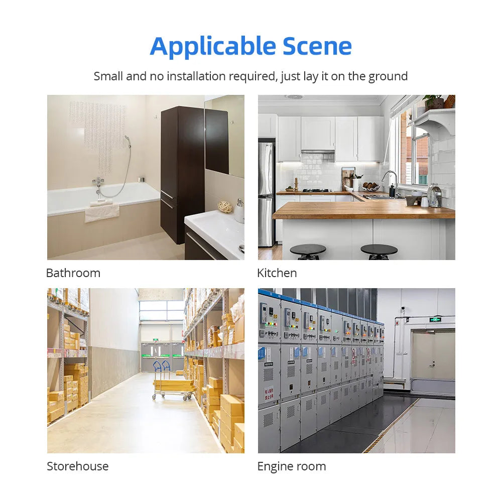 Zigbee Water Leak Detector Smart Home Overflow Security Alarm Flood Leakage Sensor Work with Homekit via ZMHK-01