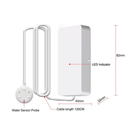 Tuya Wifi/Zigbee Water Leakage Alarm Independent WIFI Water Leak Sensor Detector Flood Alert Overflow Security Alarm System Tuya