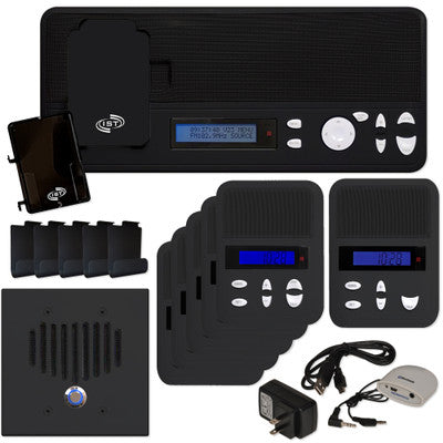 IST I2000 Music & Intercom Standard 5-Room Kit, Black