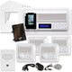 IST RETRO Music & Intercom System Package, 4 Rooms (Vertical Frames), White