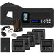 IST RETRO Music & Intercom System Package, 5 Rooms (Vertical Frames), Black