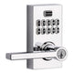 Kwikset 917 SmartCode Electronic Halifax Lever, Polished Chrome